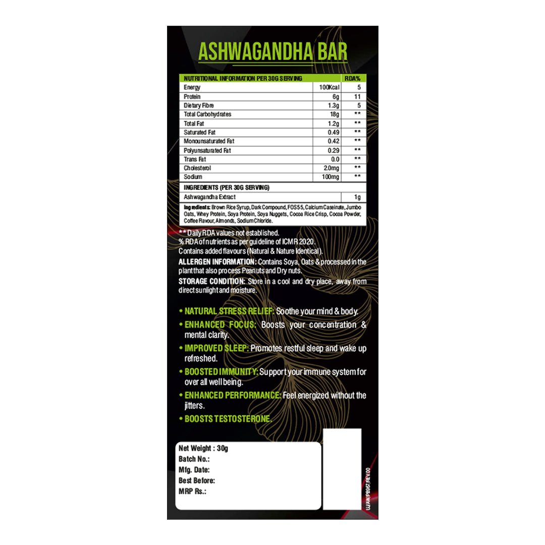 Ashwagandha Bar (Pack of 6)