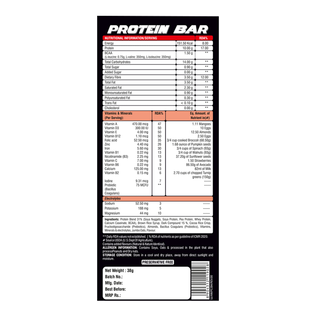 Protein Bar - Caramel (Pack of 6)