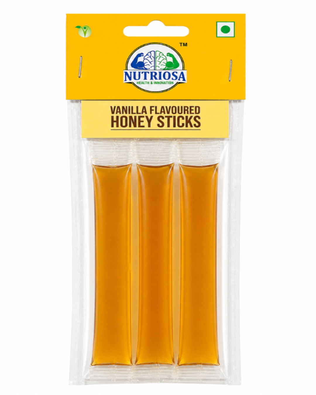 Buy Nutriosa Vanilla Flavoured Honey Sticks – Pure Honey Straws with Vanilla | 30 Stick Monthly Pack