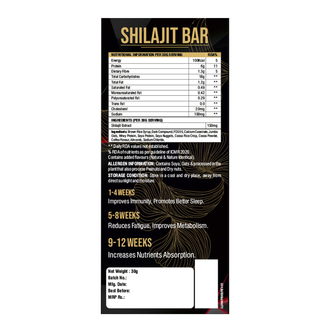 Shilajit Bar (Pack of 6)