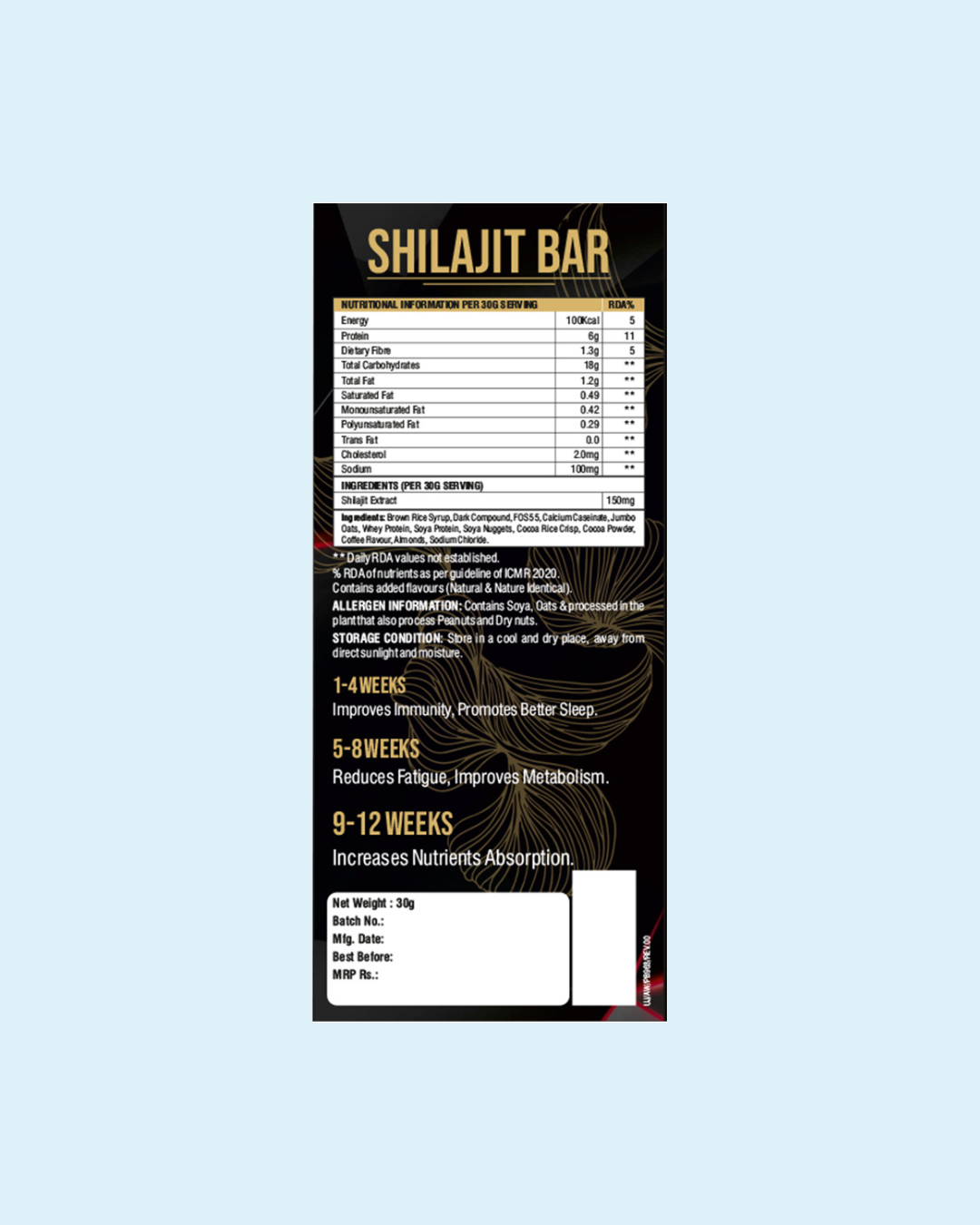 Shilajit Bar (Pack of 6)