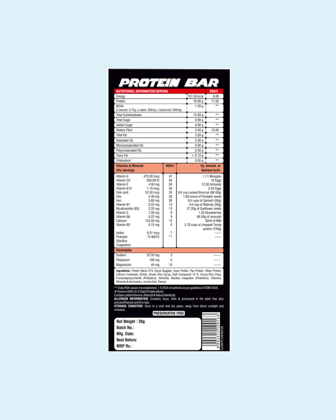 Protein Bar chocobanana (Pack of 6)