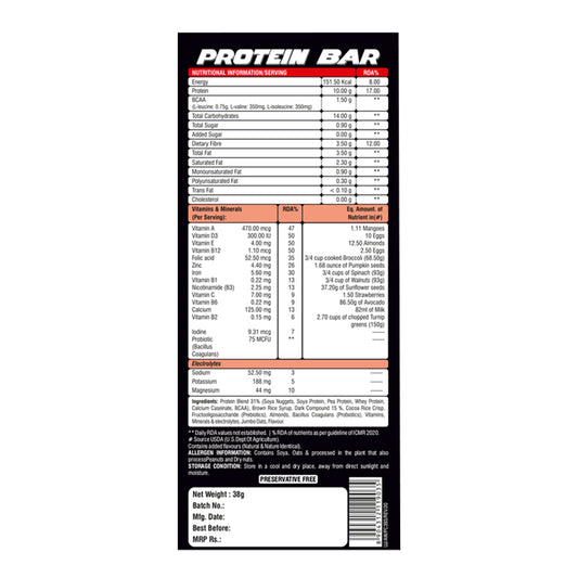 Protein Bar - Choco Orange (Pack of 6)